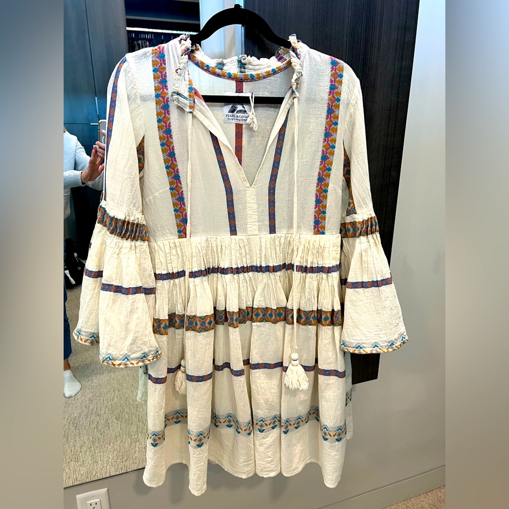 Pearl & Cavier embroidered dress